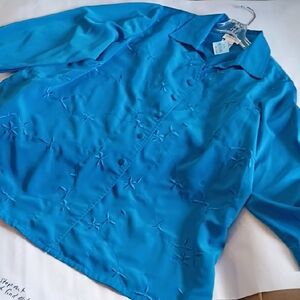 ❤️Chelsea Studio Teal Button-Up Shirt